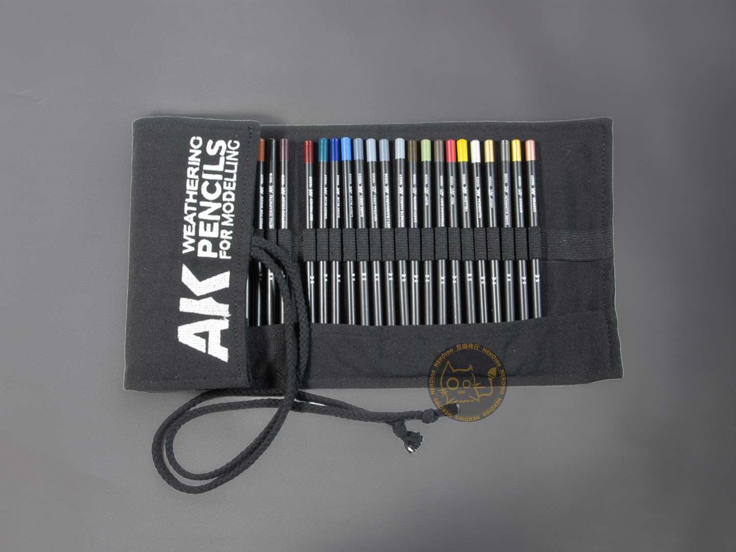 AK-Interactive Weathering Pencil - AK10048 - Weathering Pencils Full Range Cloth Case