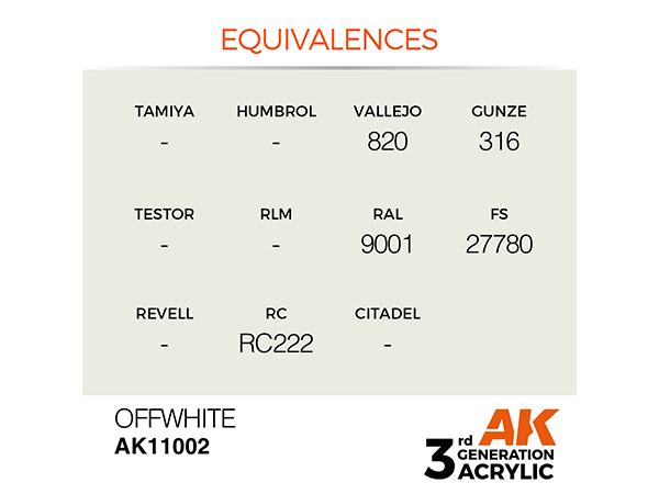 AK-Interactive 3GEN-AK11002 Standard-Offwhite