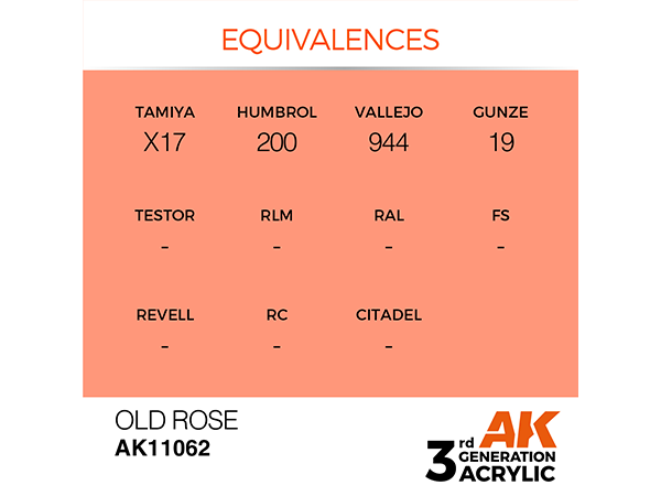 AK-Interactive 3GEN - AK11062 Standard - Old Rose