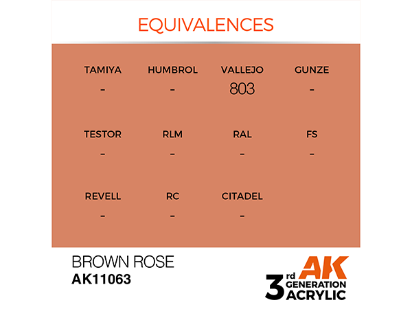 AK-Interactive 3GEN-AK11063 Standard-Brown Rose