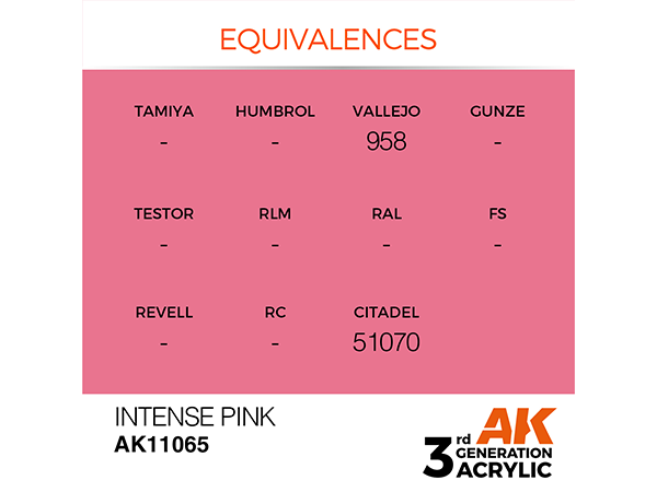AK-Interactive 3GEN - AK11065 Intense - Intense Pink