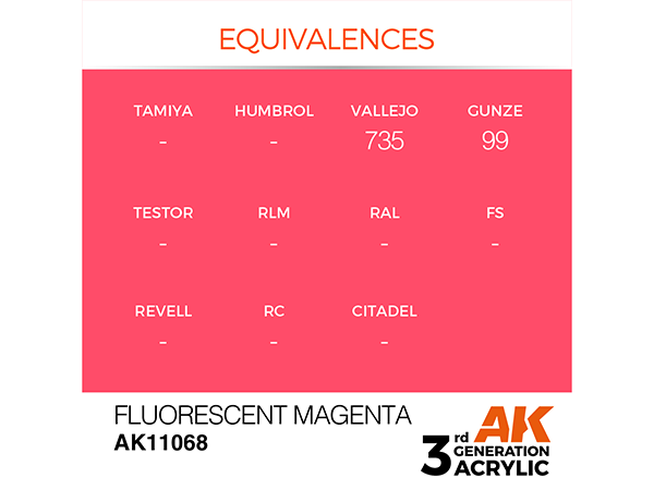 AK-Interactive 3GEN-AK11068 Standard-Fluorescent Magenta