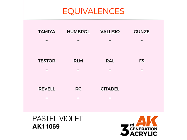 AK-Interactive 3GEN - AK11069 Pastel - Pastel Violet