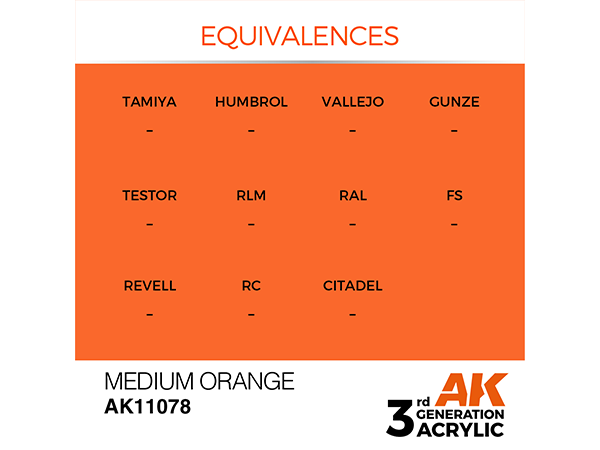 AK-Interactive 3GEN-AK11078 Standard-Medium Orange