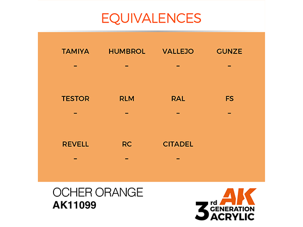 AK-Interactive 3GEN-AK11099 Standard-Ocher Orange