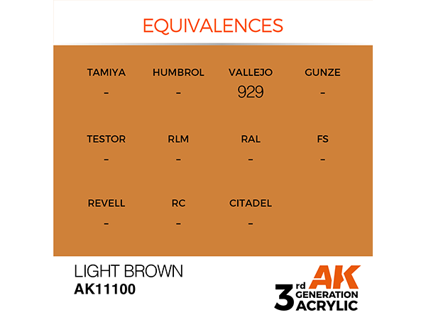 AK-Interactive 3GEN-AK11100 Standard-Light Brown