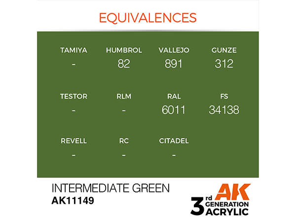 AK-Interactive 3GEN-AK11149 Standard-Intermediate Green