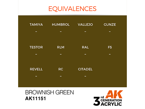 AK-Interactive 3GEN - AK11151 Standard - Brownish Green