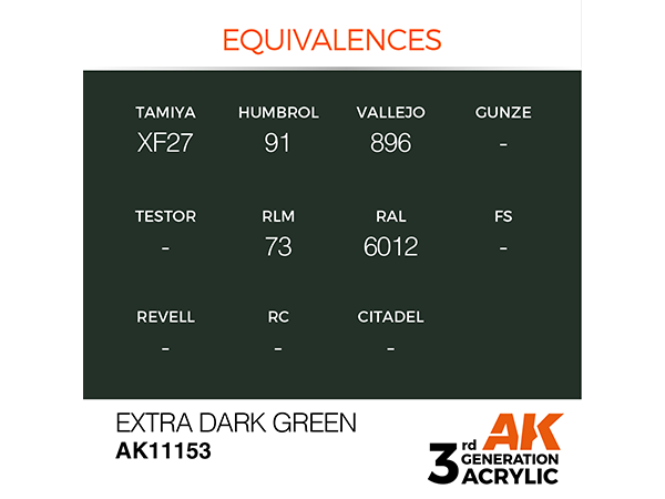 AK-Interactive 3GEN-AK11153 Standard-Extra Dark Green