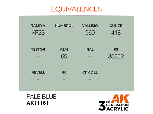 AK-Interactive 3GEN-AK11161 Standard-Pale Blue