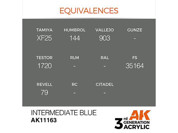 AK-Interactive 3GEN - AK11163 Standard - Intermediate Blue