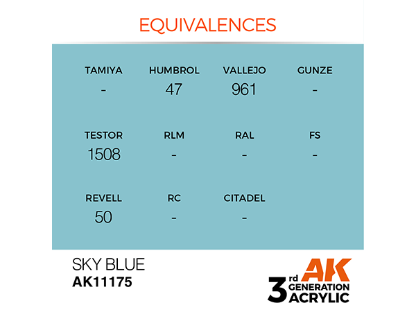AK-Interactive 3GEN-AK11175 Standard-Sky Blue