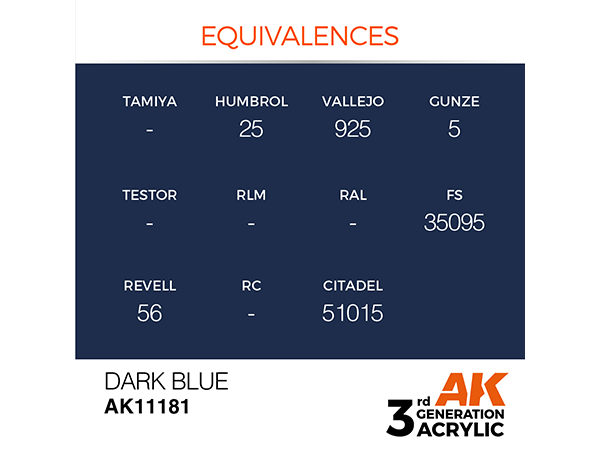 AK-Interactive 3GEN-AK11181 Standard-Dark Blue