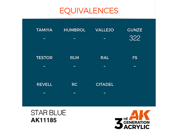 AK-Interactive 3GEN - AK11185 Standard - Star Blue
