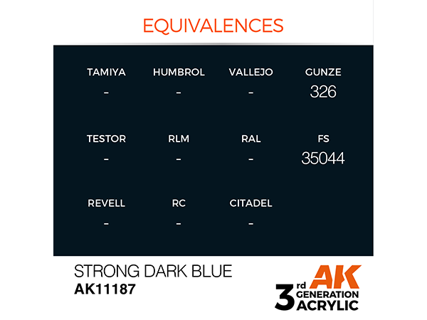 AK-Interactive 3GEN - AK11187 Standard - Strong Dark Blue