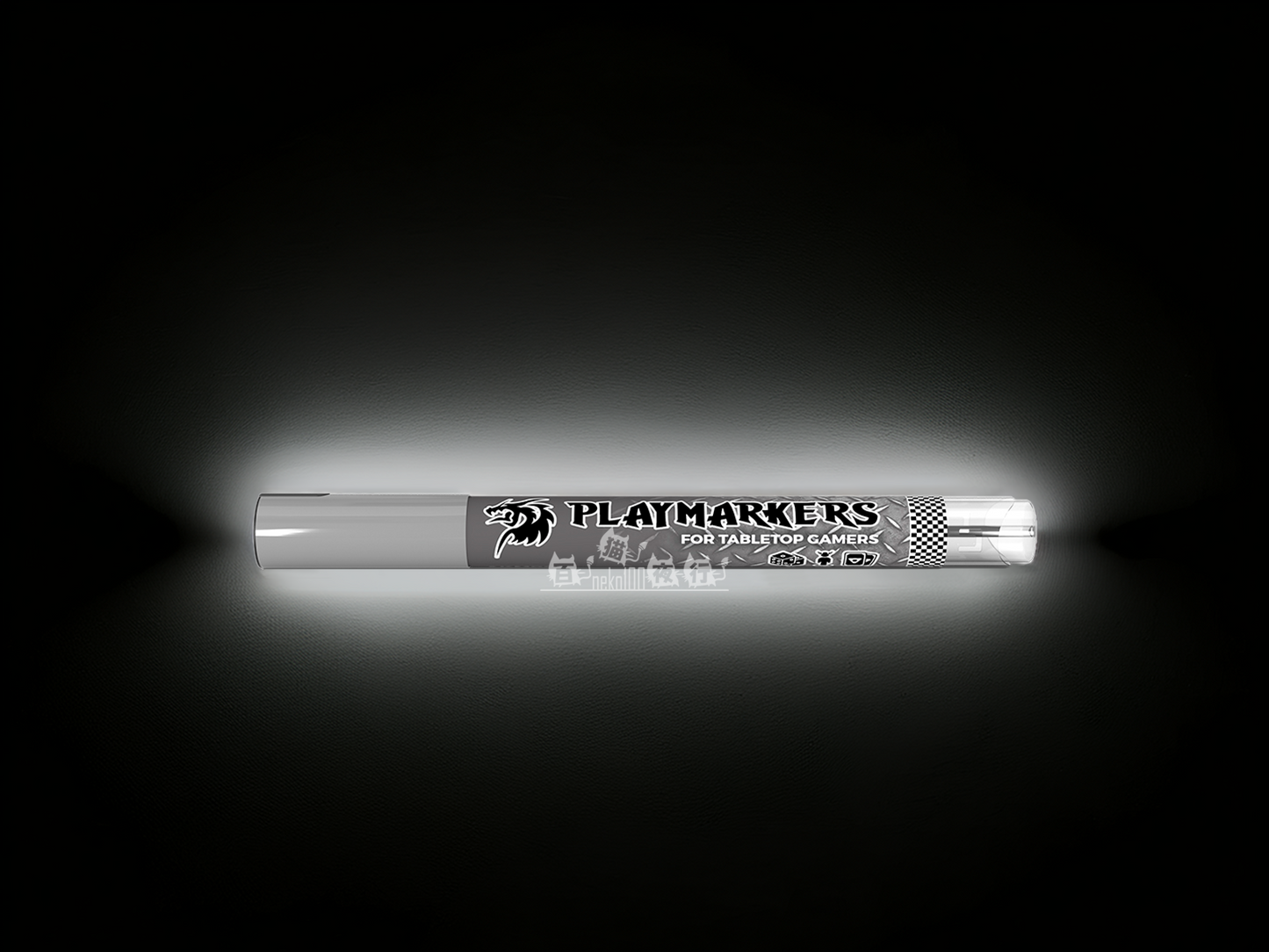 AK-Interactive Playmarkers - Acrylic Markers Brush Tip - AKM001 Gun Metal