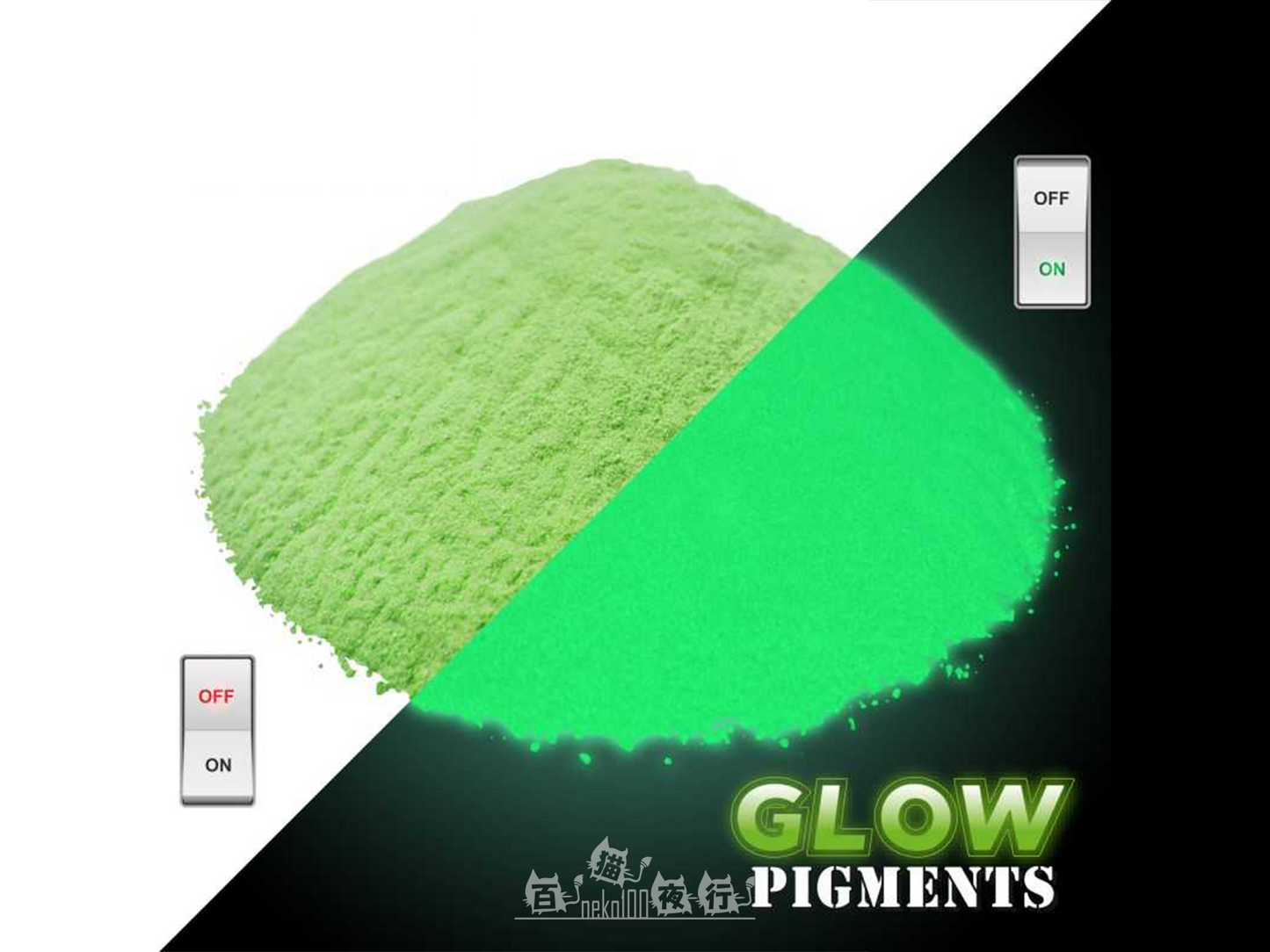 Green Stuff World Pigment- Glow in the Dark Pigment- Soul Green 30ml
