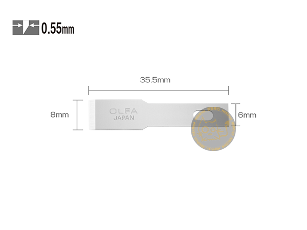 OLFA Blade-KB4-F Chisel Art Blades - 5 Blades