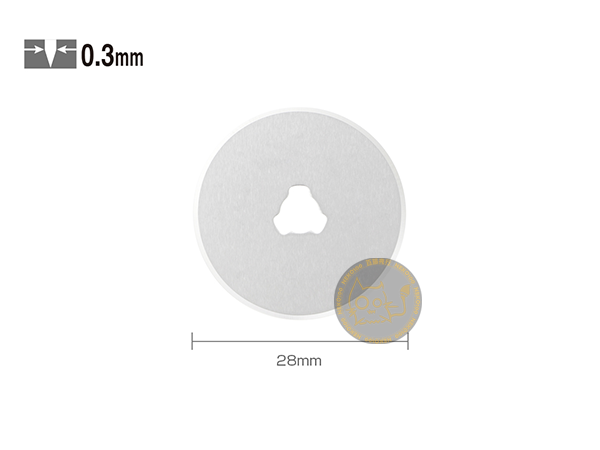 OLFA Blade-28mm RB28 Tungsten Steel Rotary Blade - 2 Blades