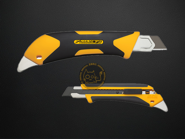 OLFA Cutter-18mm L-5 X-Design Fiberglass Auto Lock Cutter with Multi-Pick & Acetone Resistant
