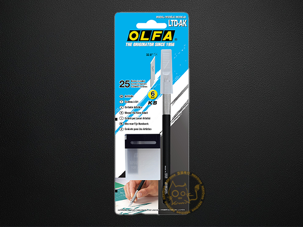 OLFA Cutter-AK-LTD-09 Limited Edition Designer Graphic Art Knife, 25 Blades included