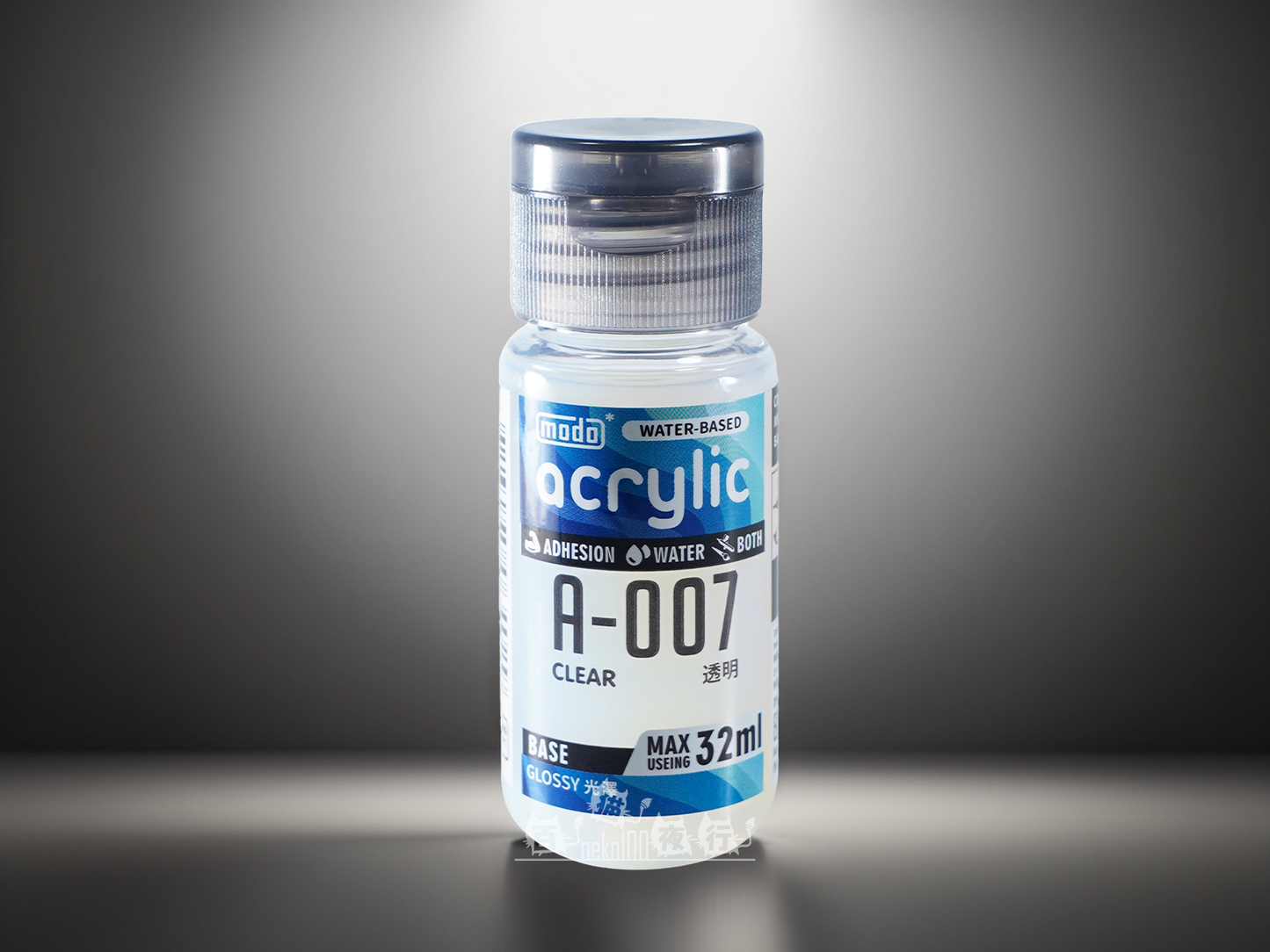modo 摩多製漆所 亮光水性漆 A007 透明色 32ml