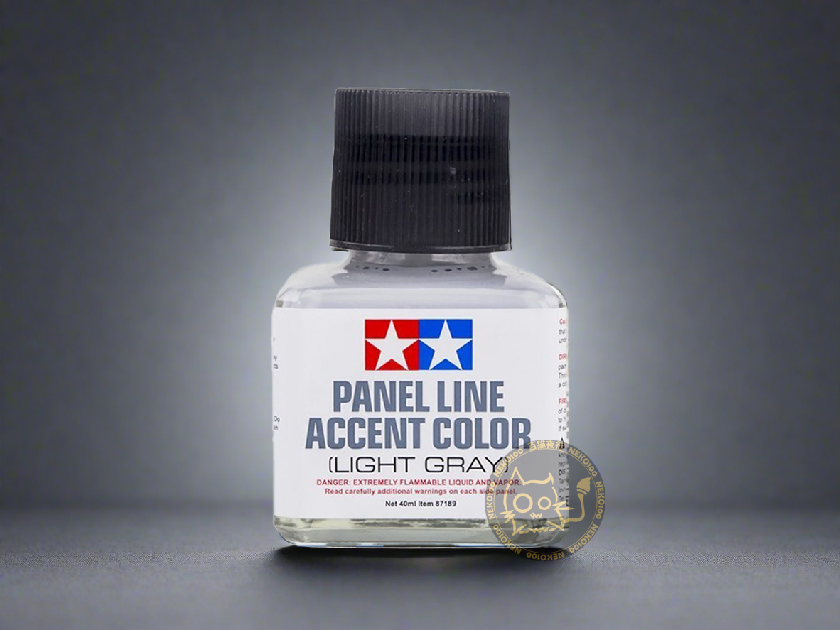 Tamiya - 87189 - Panel Line Accent Color - Light Gray