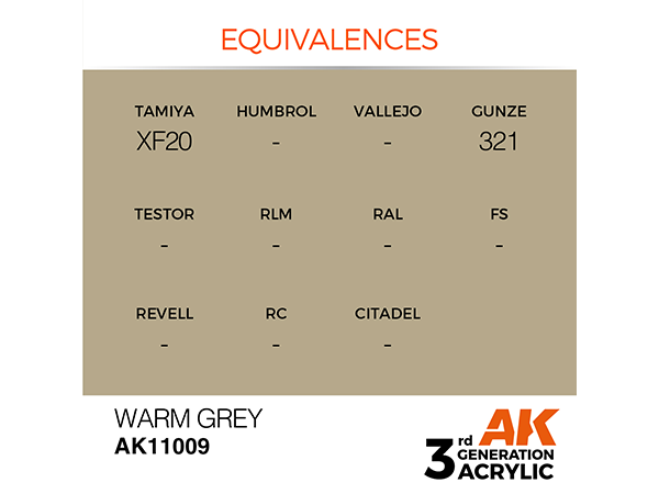 AK-Interactive 3GEN-AK11008 Standard-Grimy Grey