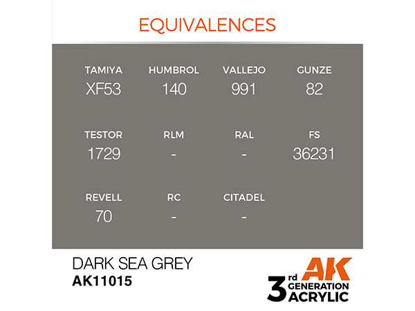 AK-Interactive 3GEN-AK11015 Standard-Dark Sea Grey