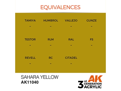 AK-Interactive 3GEN-AK11040 Standard-Sahara Yellow