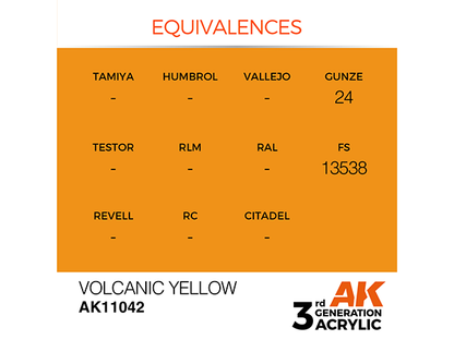 AK-Interactive 3GEN-AK11042 Standard-Volcanic Yellow