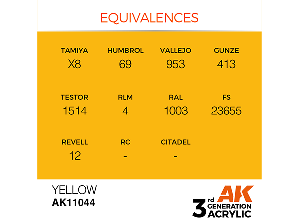 AK-Interactive 3GEN-AK11044 Standard-Yellow