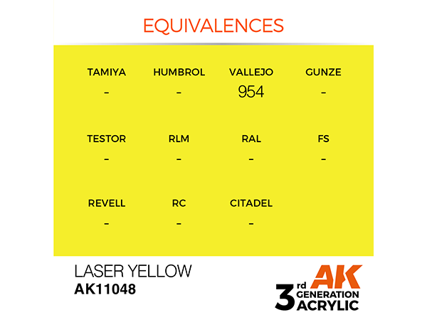 AK-Interactive 3GEN-AK11048 Standard-Laser Yellow