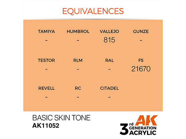 AK-Interactive 3GEN-AK11052 Standard-Basic Skin Tone