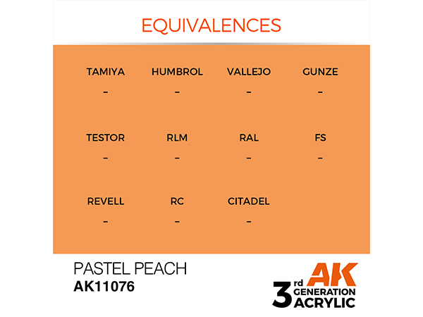 AK-Interactive 3GEN-AK11076 Pastel-Pastel Peach