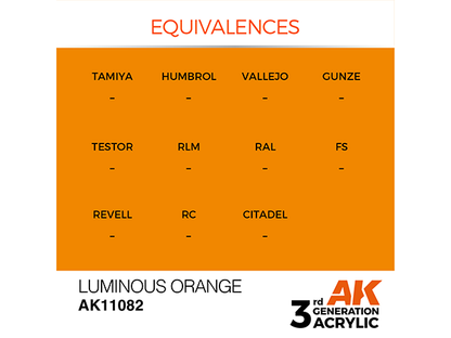 AK-Interactive 3GEN-AK11082 Standard-Luminous Orange