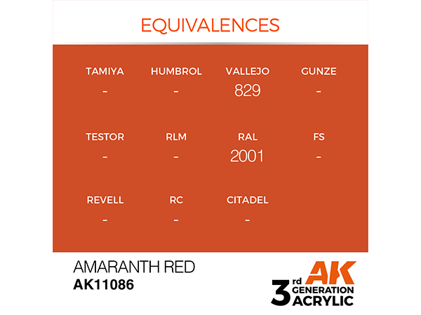 AK-Interactive 3GEN-AK11086 Standard-Amaranth Red