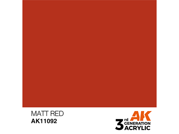 AK-Interactive 3GEN-AK11092 Standard-Matt Red