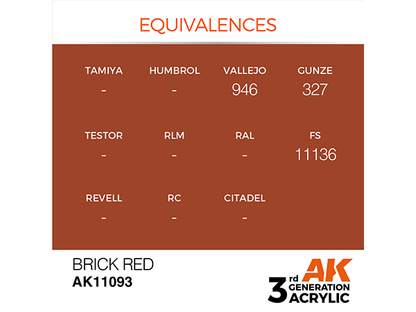 AK-Interactive 3GEN-AK11093 Standard-Brick Red