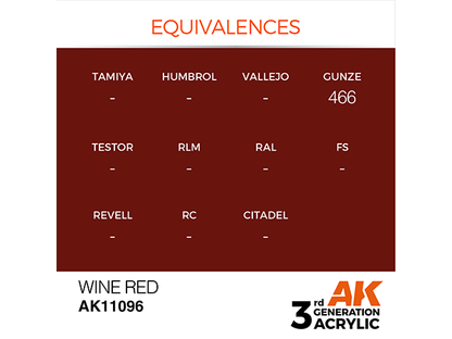 AK-Interactive 3GEN-AK11096 Standard-Wine Red