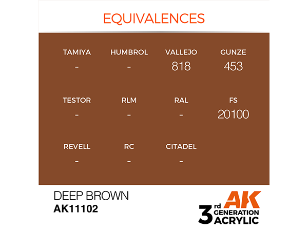 AK-Interactive 3GEN-AK11102 Intense-Deep Brown