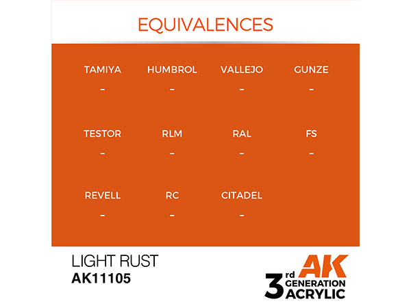 AK-Interactive 3GEN-AK11105 Standard-Light Rust