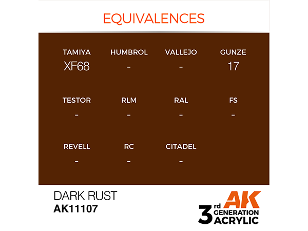 AK-Interactive 3GEN-AK11107 Standard-Dark Rust