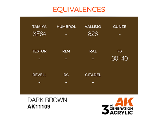 AK-Interactive 3GEN-AK11109 Standard-Dark Brown