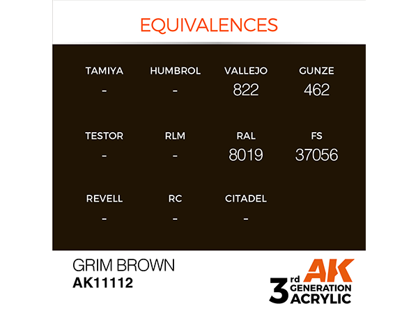 AK-Interactive 3GEN-AK11112 Standard-Grim Brown