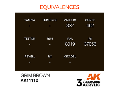 AK-Interactive 3GEN-AK11112 Standard-Grim Brown