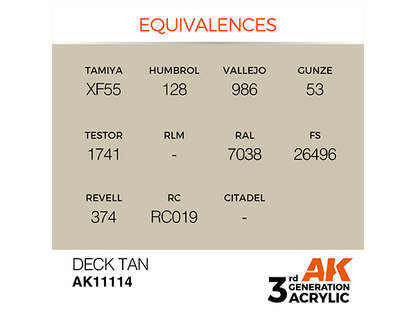 AK-Interactive 3GEN-AK11114 Standard-Deck Tan