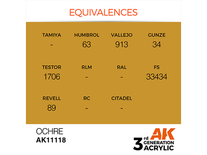 AK-Interactive 3GEN-AK11118 Standard-Ochre