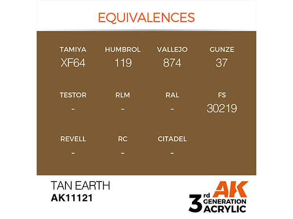 AK-Interactive 3GEN-AK11121 Standard-Tan Earth