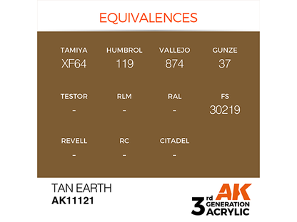 AK-Interactive 3GEN-AK11121 Standard-Tan Earth